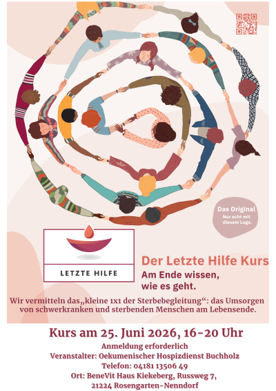 Ein Letzte Hilfe Kurs findet am 25.06.26 im Haus Kiekeberg statt